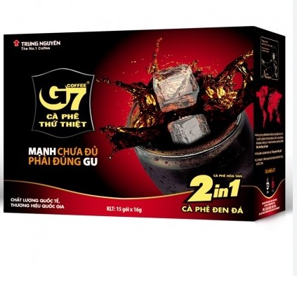 Cafe Trung Nguyên G7 đen 2 in 1 - 15 gói x 16g-1