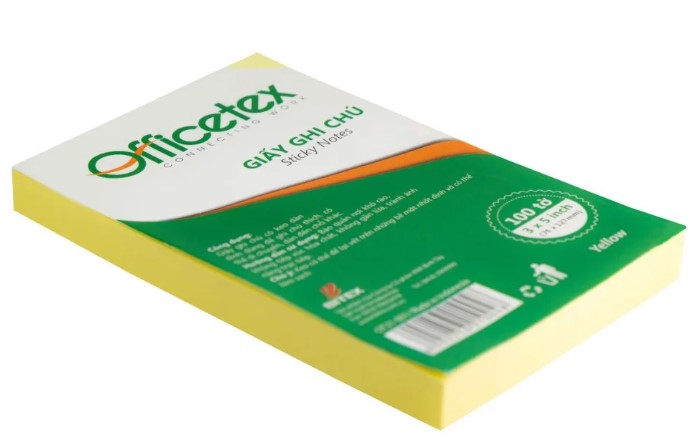 Note Officetex 3x5-1
