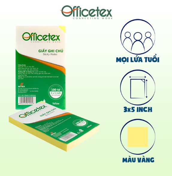 Note Officetex 3x5
