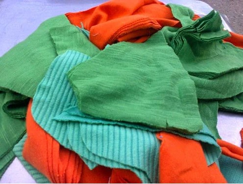 Vải lau vài vụn (bằng bàn tay)