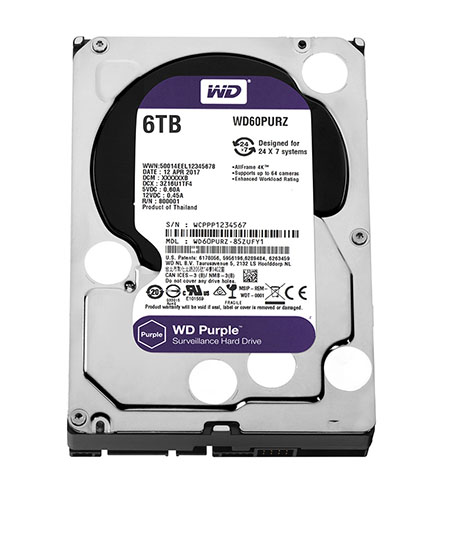 HDD WESTERN 6TB PURX SATA3,64M