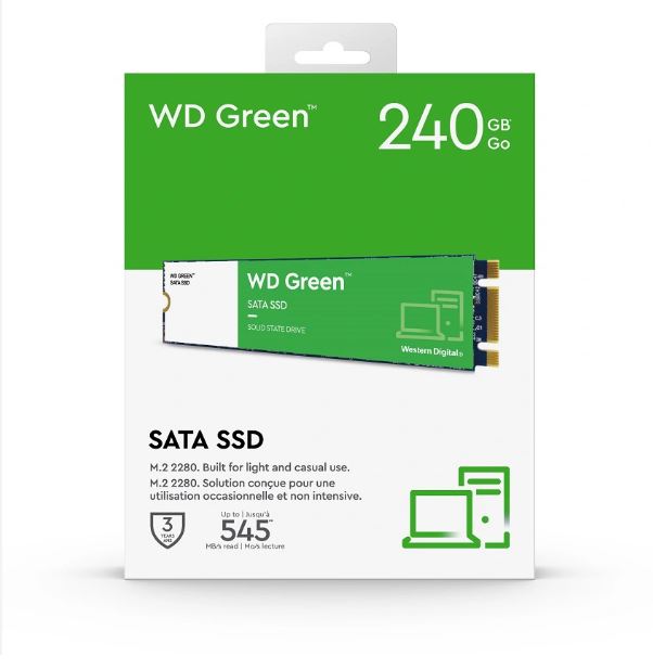 SSD WESTERN GREEN 240GB 2.5 CỔNG M2 CHÍNH HÃNG