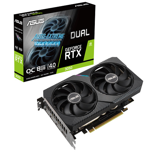 Card Vga Asus RTX3050 8GB GDDR6 128Bit 2Fan