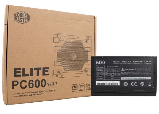 Nguồn COOLOR MASTER 600W ELITE FAN 12 NEW FULL BOX